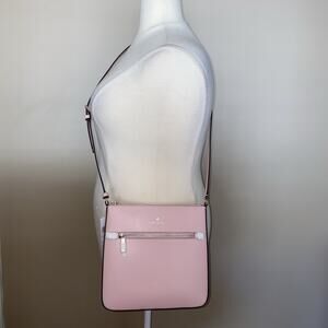 KATE SPADE Sadie Saffiano Pink Leather Large Crossbody Bag